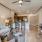 a living room with a wood floor